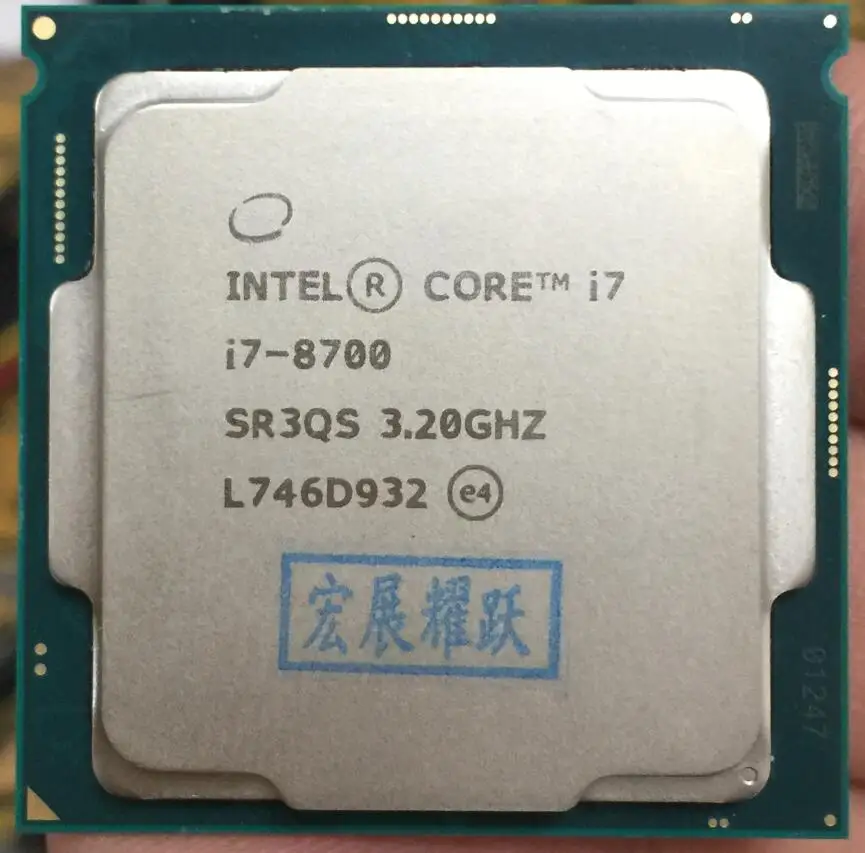 

Intel Core 8 series PC Computer Desktop Processor I7 8700 I7-8700 CPU LGA1151 Six Core cpu