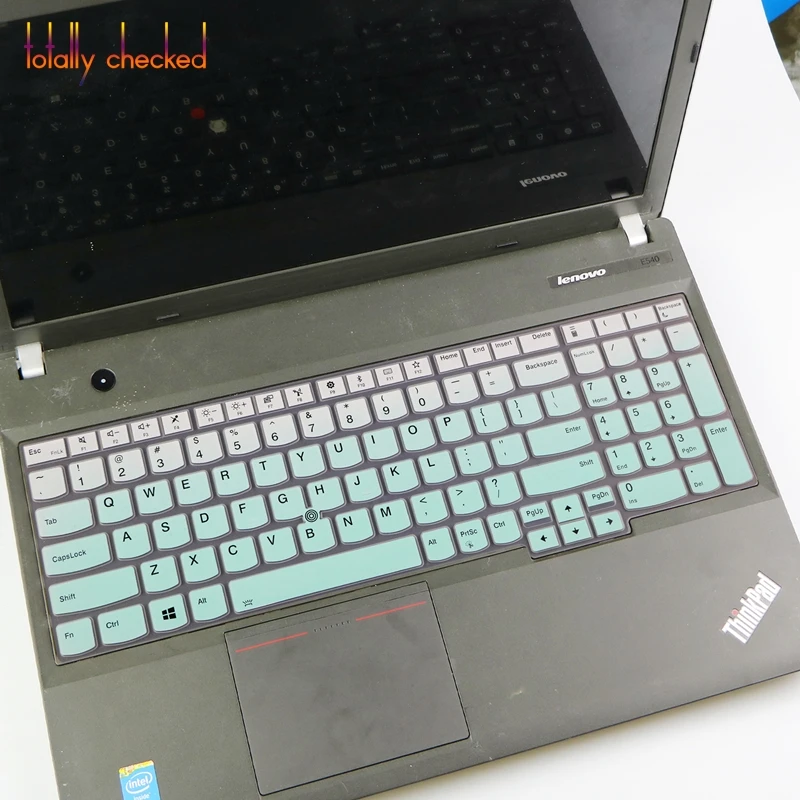 Для lenovo ThinkPad P51S P52S E590 E580 E585 T570 T580 T590 L580 15,6 ''Обложка клавиатуры для ноутбука клавиатура протектор - Цвет: fademint