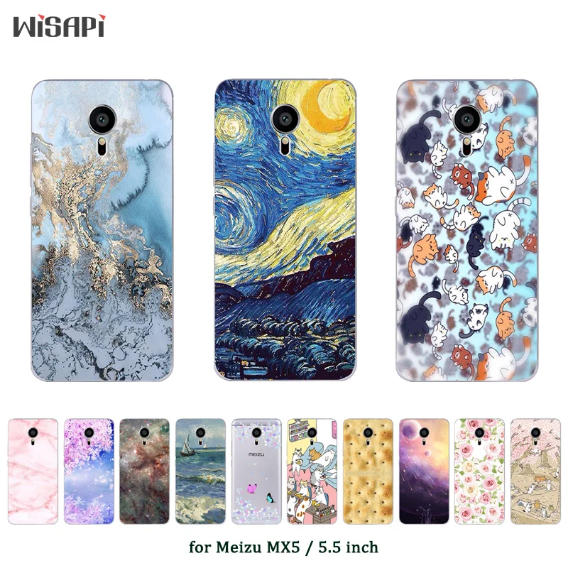 Модный чехол для Meizu MX5 Женская задняя крышка mx5 телефона мягкие чехлы из ТПУ