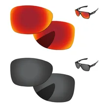 Черные и огненные красные 2 пары поляризованных сменных линз для отправки 2 солнцезащитных очков оправа UVA& UVB защита