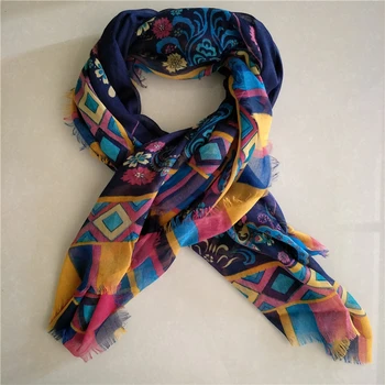 

New Flower Cotton Women Long Ethnic Scarf Fringes Scarves Spring Soft Lady Thin Summer Shawl Tassel Wrap High Quality hijab wrap