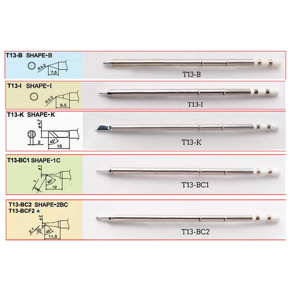 Высокое качество T13 паяльник наконечник sting различные модели прочные бессвинцовые носки подходят для bakon 950D паяльник