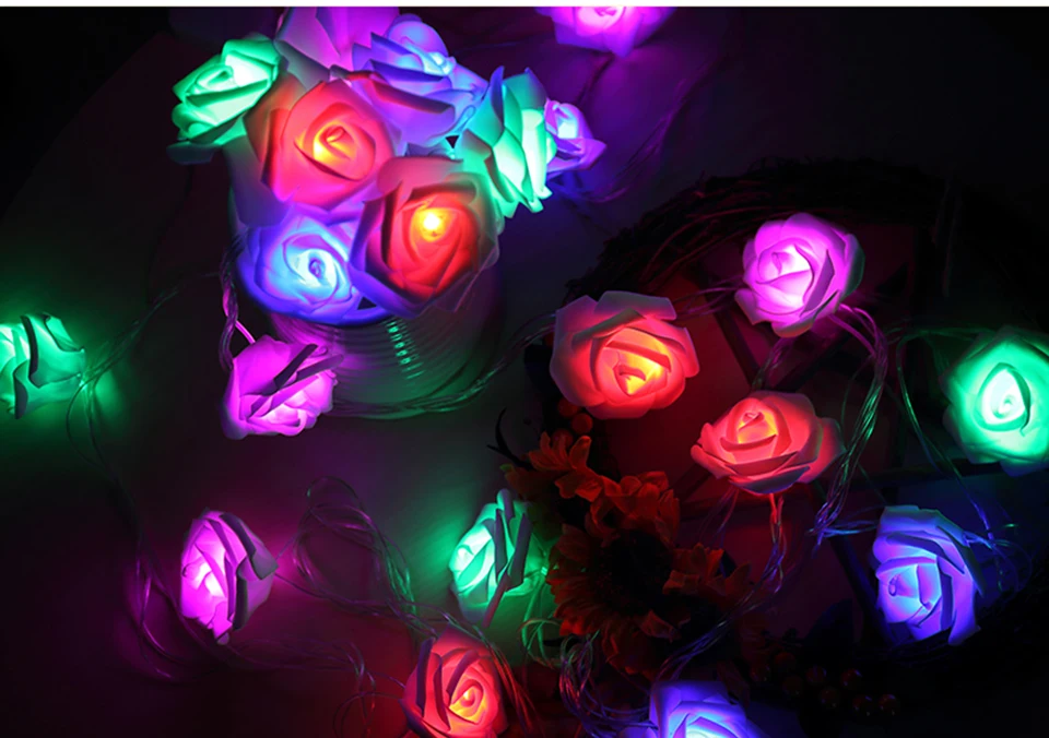 Xsky светодиодный светильник в виде Розы, сказочный светильник s, косметический Зеркальный туалетный светильник, лампы для переодевания, свадебные, рождественские, вечерние, праздничные, декоративный светильник ing