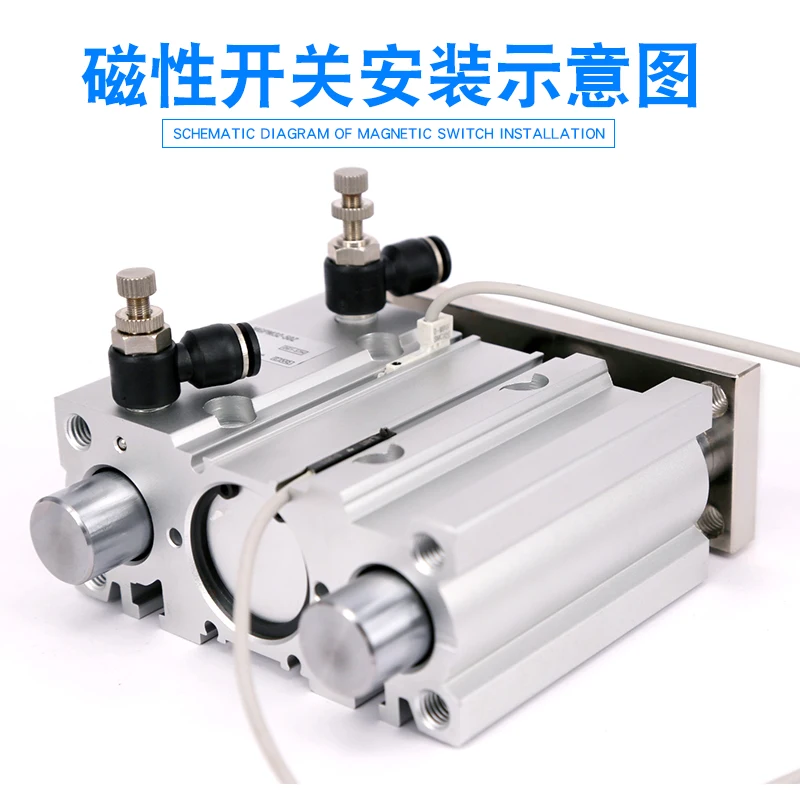 

air Cylinder MGPM40-75Z MGPM40-100Z Thin cylinder with rod Three axis three bar Pneumatic components MGPL40-75Z MGPL40-100Z AFR