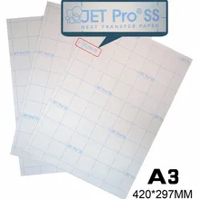 Легкая Футболка для струйной термопечати A3 размер бумаги для хлопок футболка(5 штук цена