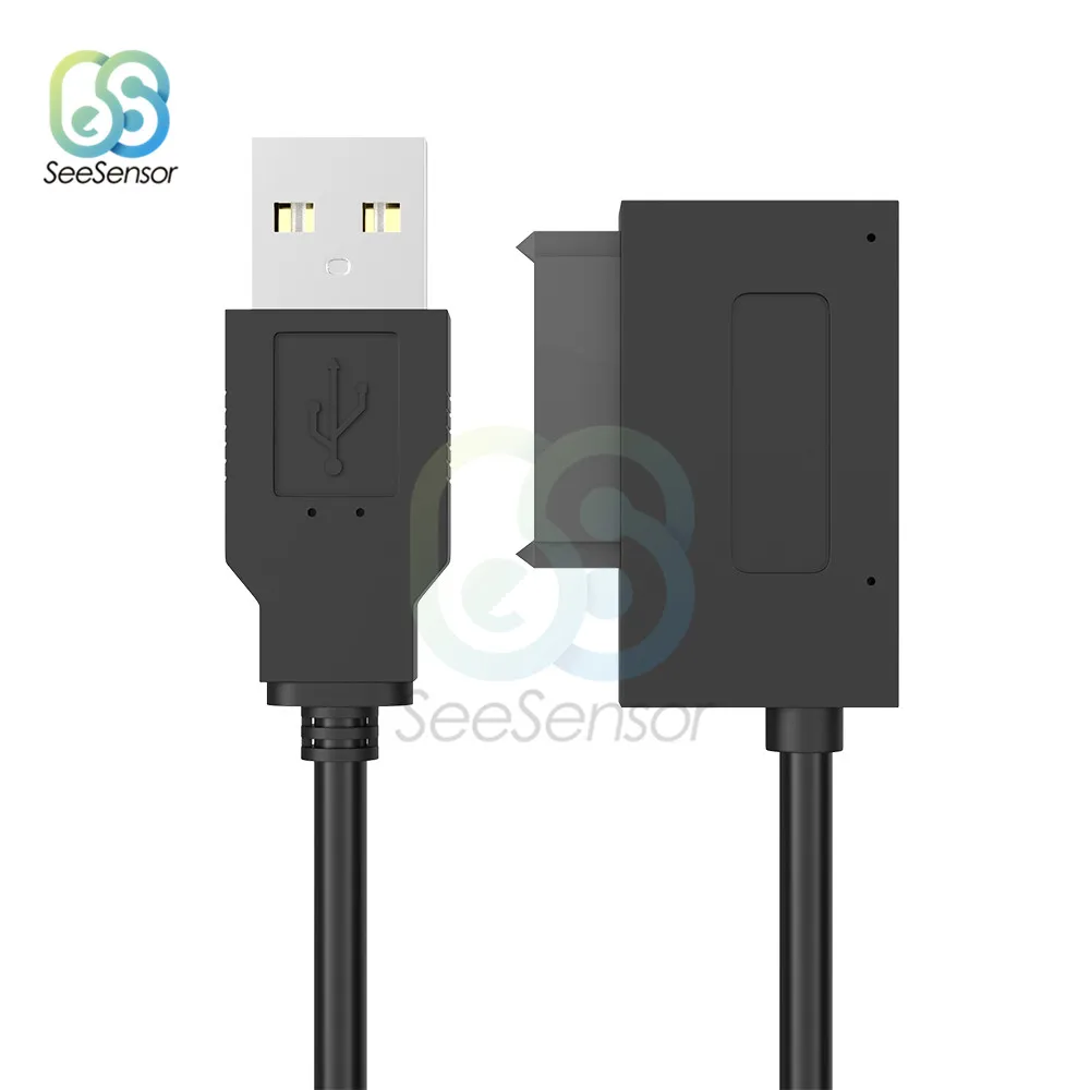 USB 2 0 к 13Pin SATA адаптер для жесткого диска кабельный разъем ноутбука CD DVD Оптический
