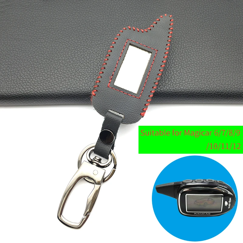 

Russian Version 100% Leather Case for Scher-khan Magicar 7/8/9/10/11/12 LCD Two Way Car Alarm System M7 M8 M9 M10 M11 M12 Cover