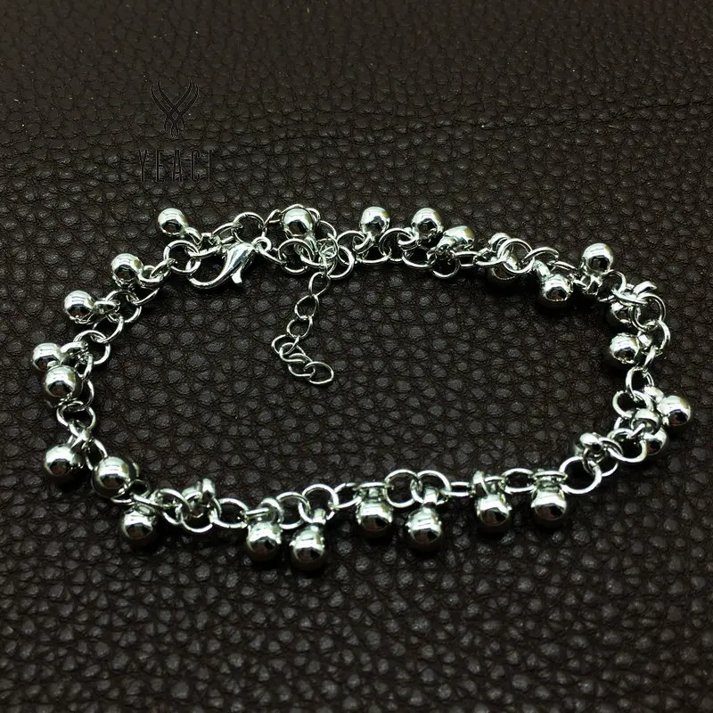 Wholesale Little Bell Anklet Bracelet Rose Gold Titanium Steel Women