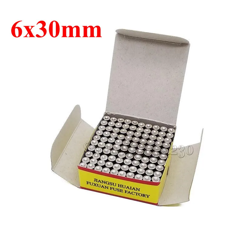 

100P 6x30mm Fast Quick Blow Glass Tube Fuse Assorted Kit Fast Blow Glass Fuses 1A 2A 3A 4A 5A 6A 7A 8A 10A 12A 15A 20A/250V 6*30