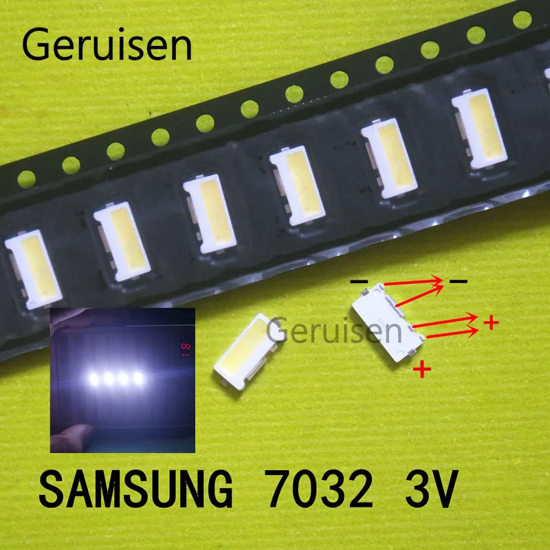 

FOR 100PCS SAMSUNG LED Backlight Edge LED Series TS732A 3V 7032 SPBWH1732S2LVD1BIB Cool white TV Application