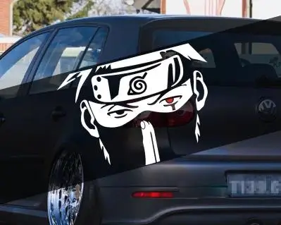 

Car sticker cartoon anime rear windshield Naruto Kakashi car stickers eyes rear window stickers write round eyes-65