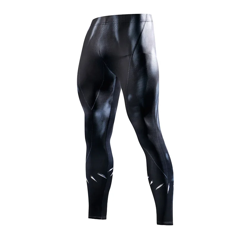 Обтягивающие спортивные штаны для мужчин, компрессионные штаны для мужчин, модные леггинсы для мужчин, для бега, мужские 3D штаны для фитнеса, Супермен, эластичные брюки - Цвет: JHK07