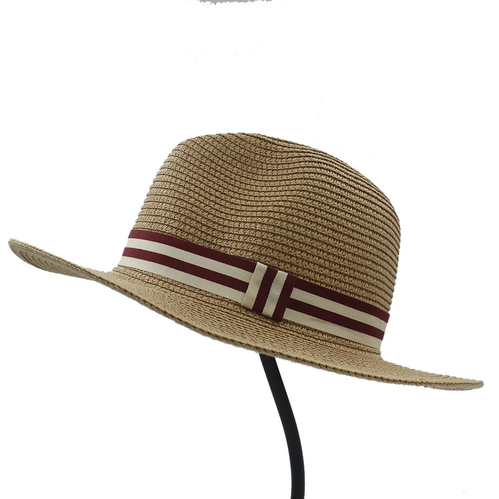 Модная летняя соломенная Панамка для женщин и мужчин, шляпа от солнца для элегантной королевы, Панама с широкими полями, шляпа для джентльмена, папы, федоры, шляпа для пляжа