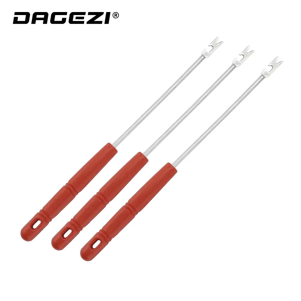 

DAGEZI 3Pcs/lot Decoupling Device 14cm Steel Hook Remover Safety Extractor Out of Hook Picker Fishing Line Fishing Tackle