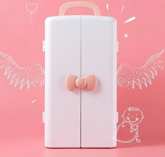 

cosmetics box for jewelry, dust proof cover, cosmetics container with cabinet, high quality collection boxes