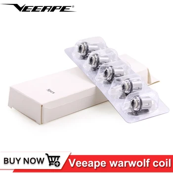 

5pc Original Veeape electronic cigarette atomizer coil head 0.3ohm for warwolf 150w 3500mAh e-cigarette vape Laser kit tank core