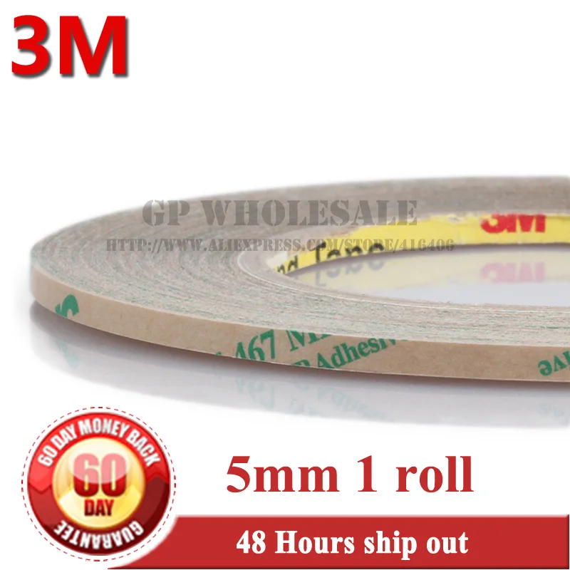 3M, 5mm Ultra Thin 3M 467MP 200MP Adhesive Double Sided Sticky Tape