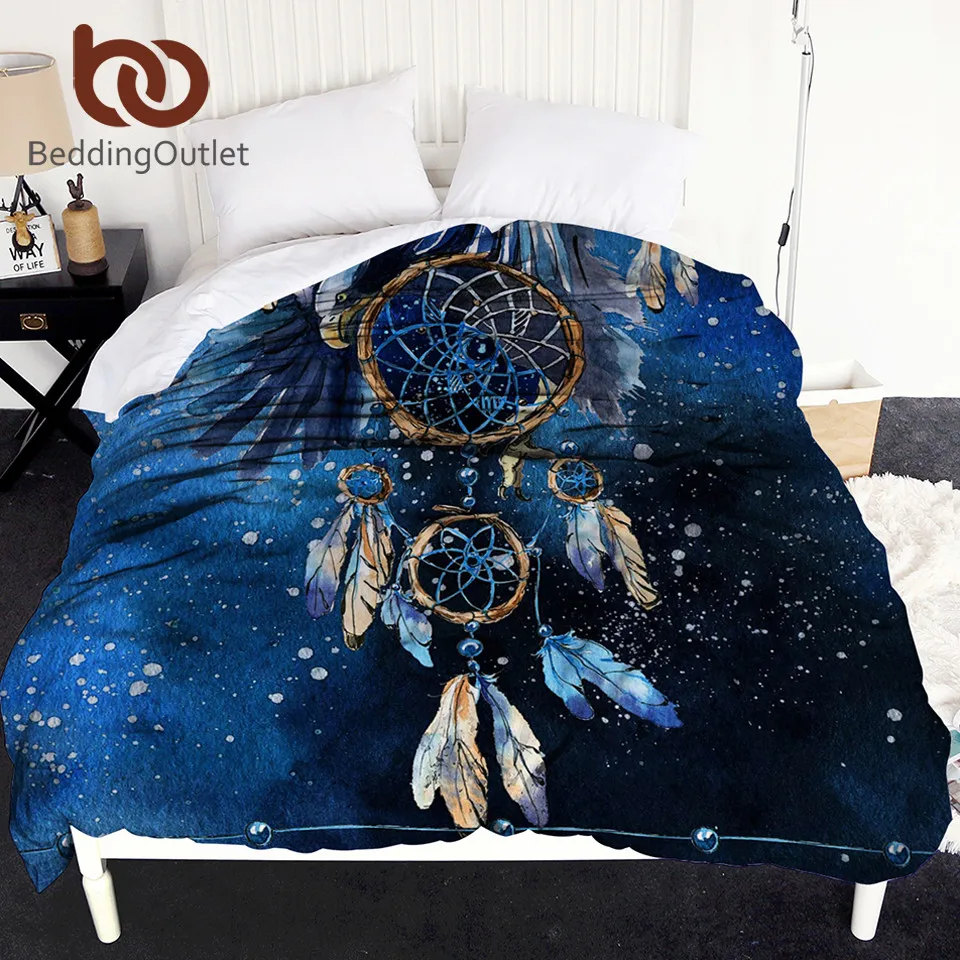 Пододеяльник BeddingOutlet в стиле Ловец снов пододеяльник с принтом виде перьев