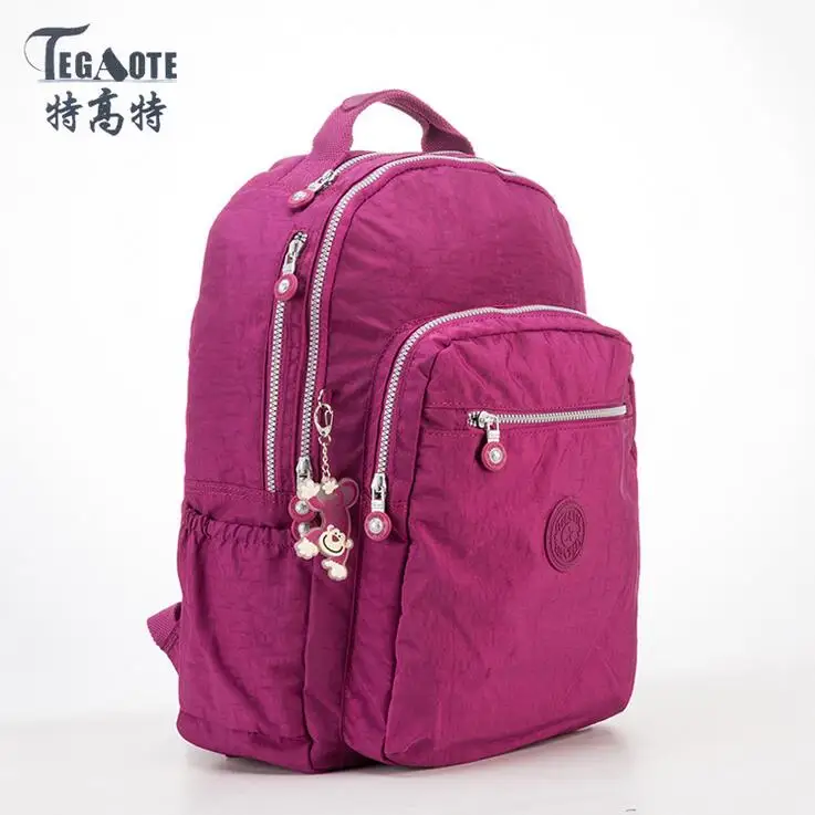 Женский рюкзак для девочек, нейлоновые рюкзаки в консервативном стиле, рюкзак Mochila Feminina, женский рюкзак для путешествий, вместительная сумка - Цвет: 5