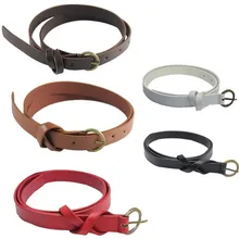 Fashion Cross Female Belt Women’s Belt Vintage 8 Shaped Casual Thin Leisure Belt Artificial leather Strap Cinturones Mujer