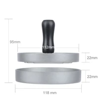 1 комплект круглой формы гамбургер Пресс из алюминиевого сплава 12 см мясо для гамбургеров гриль для говядины пресс для бургеров Пэтти мейкер плесень