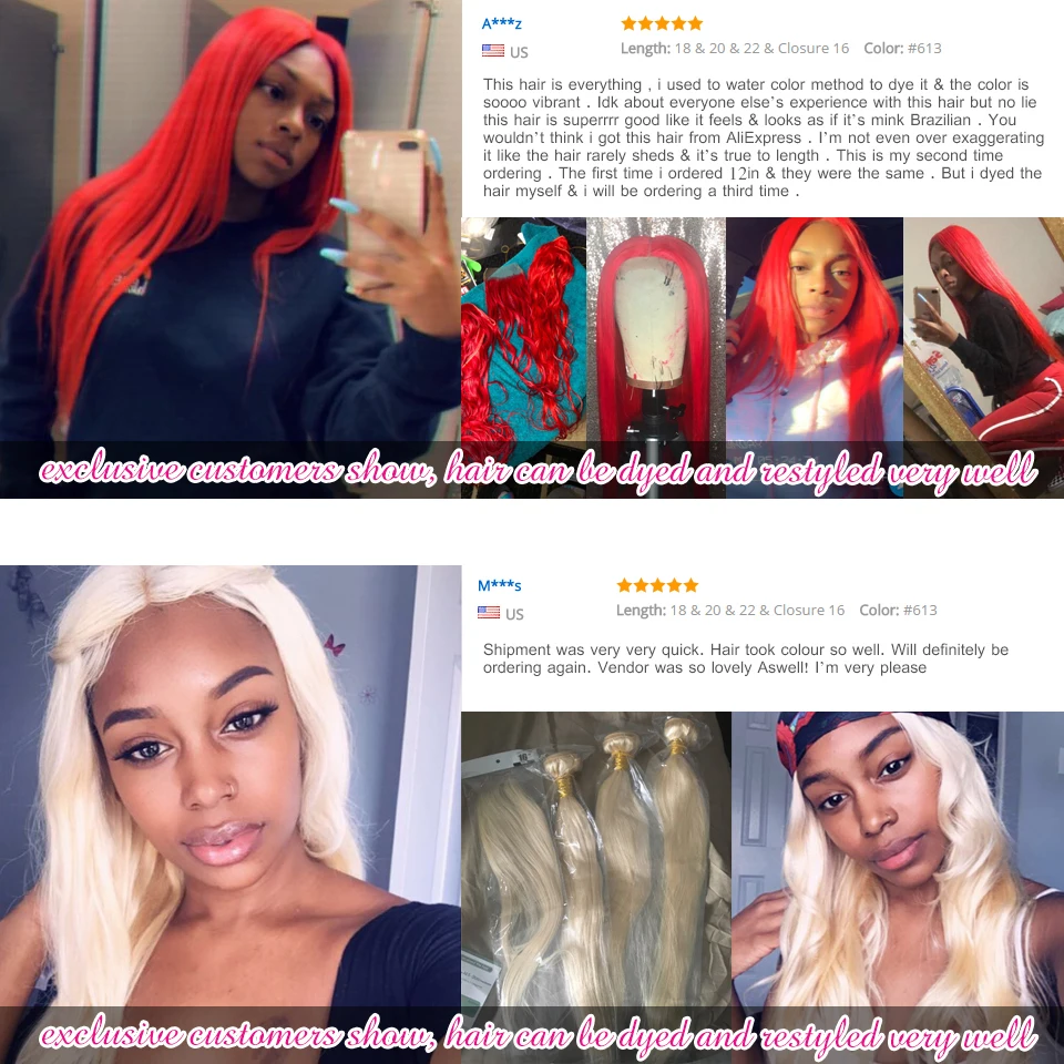 Brazilian Straight Hair Weave Bundles With Frontal 613 Bundles With Frontal Blonde Human Hair Bundle With Closure Remy Mydiva