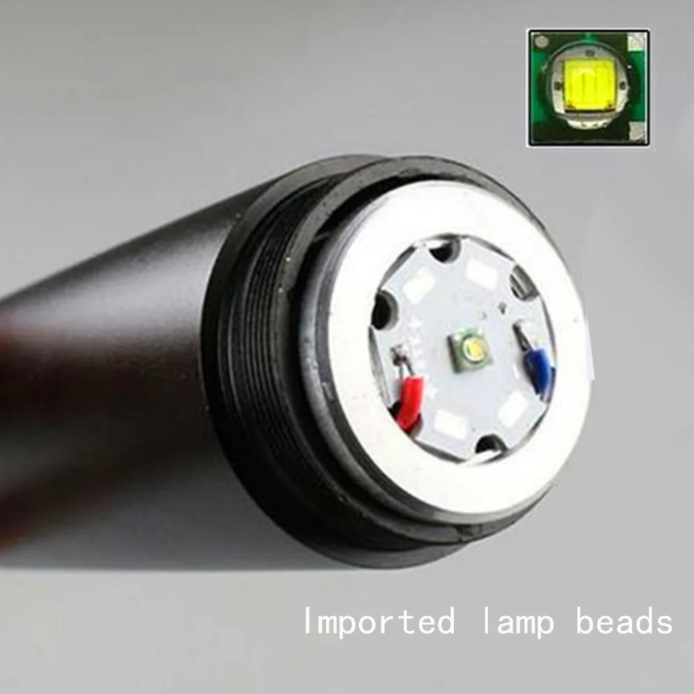 1pcs Tactical Police VANDER Patrol Truncheons CREE Torch 5W T6 350 Lumens Powerful LED Flashlight Baseball Bat Shape Lights (9)