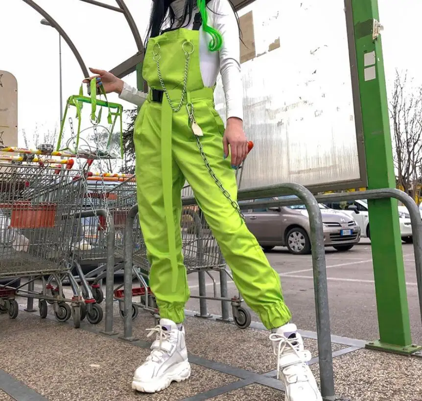 

Street fashion women's summer personality zipper bag buckle strap jumpsuit