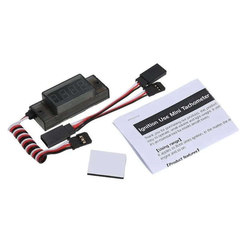G.T.POWER Ignition Mini Tachometer RPM Revolution Meter for RC CDI