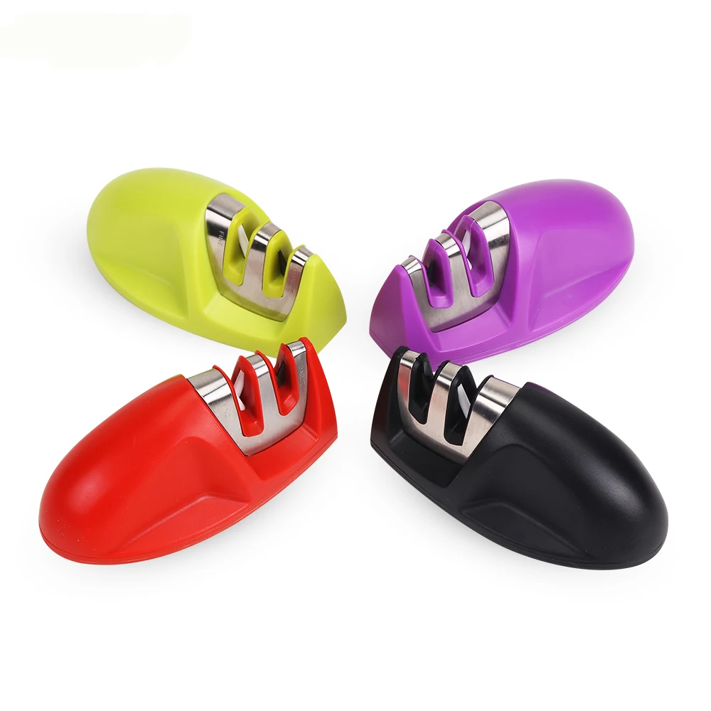 

Knife Sharpener 2 Stages Ceramic & Diamond Steel Whetstone Kitchen Knives Grinder Stone Sharpening For Kitchen Knives Tools