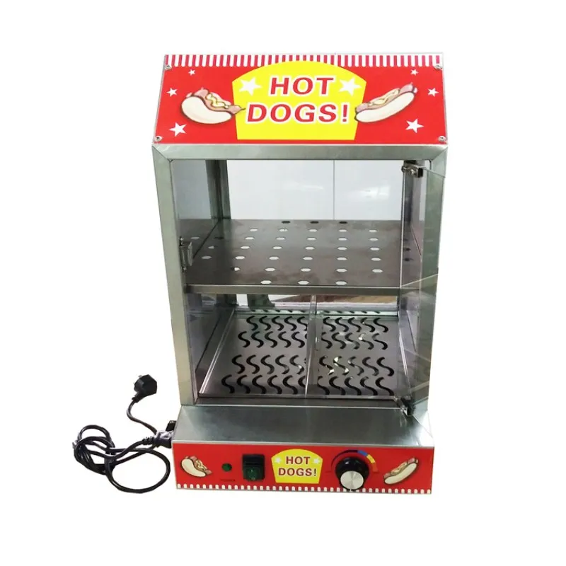 220V Hot Dog Steamer Machine Cooker Commercial Electric Warmer Display Showcase 220V Hot Dog Steamer Machine Cooker Commercial Electric Warmer Display Showcase