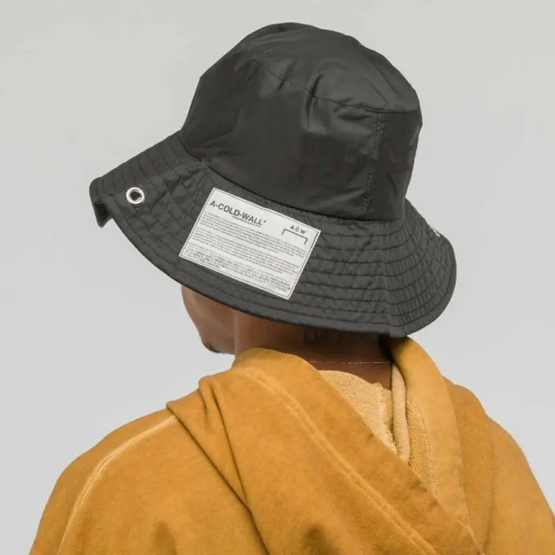 

2019 Latest Japan F/W Hip hop Men women ACW A-COLD-WALL Hats Fisherman hat Fashion ACW Label Hat Black High street Baseball cap