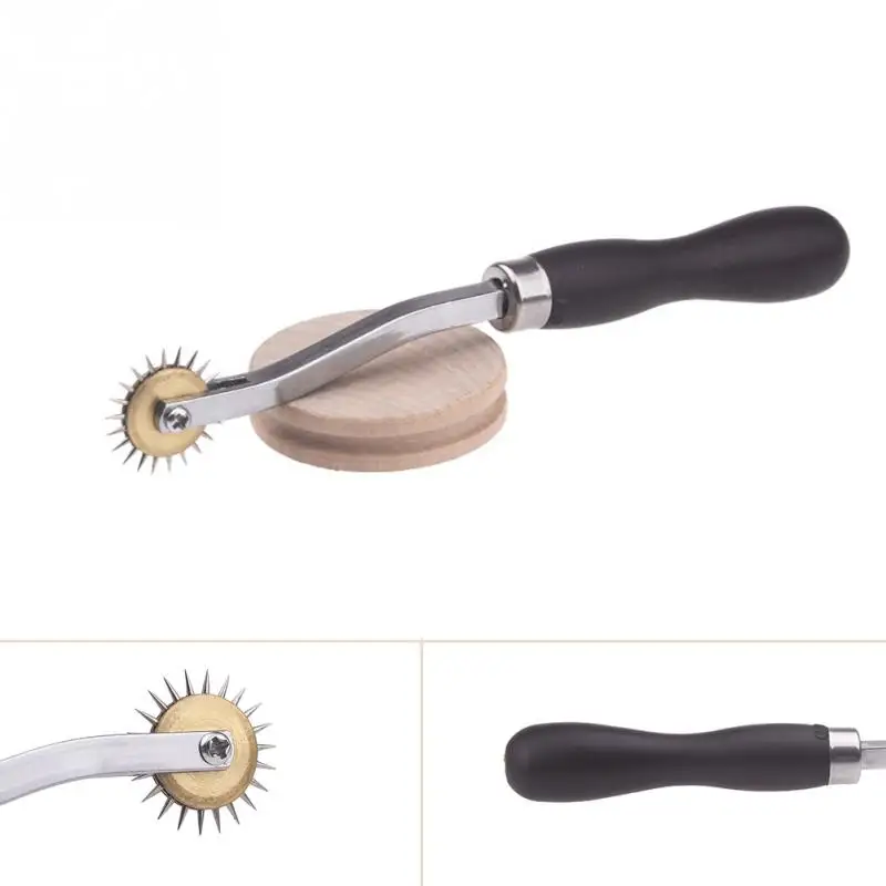 

Leather Fabric Needle Sewing Wheel Tool Leather Fabric Paper Serrate Tracing Wheel Sewing Tool