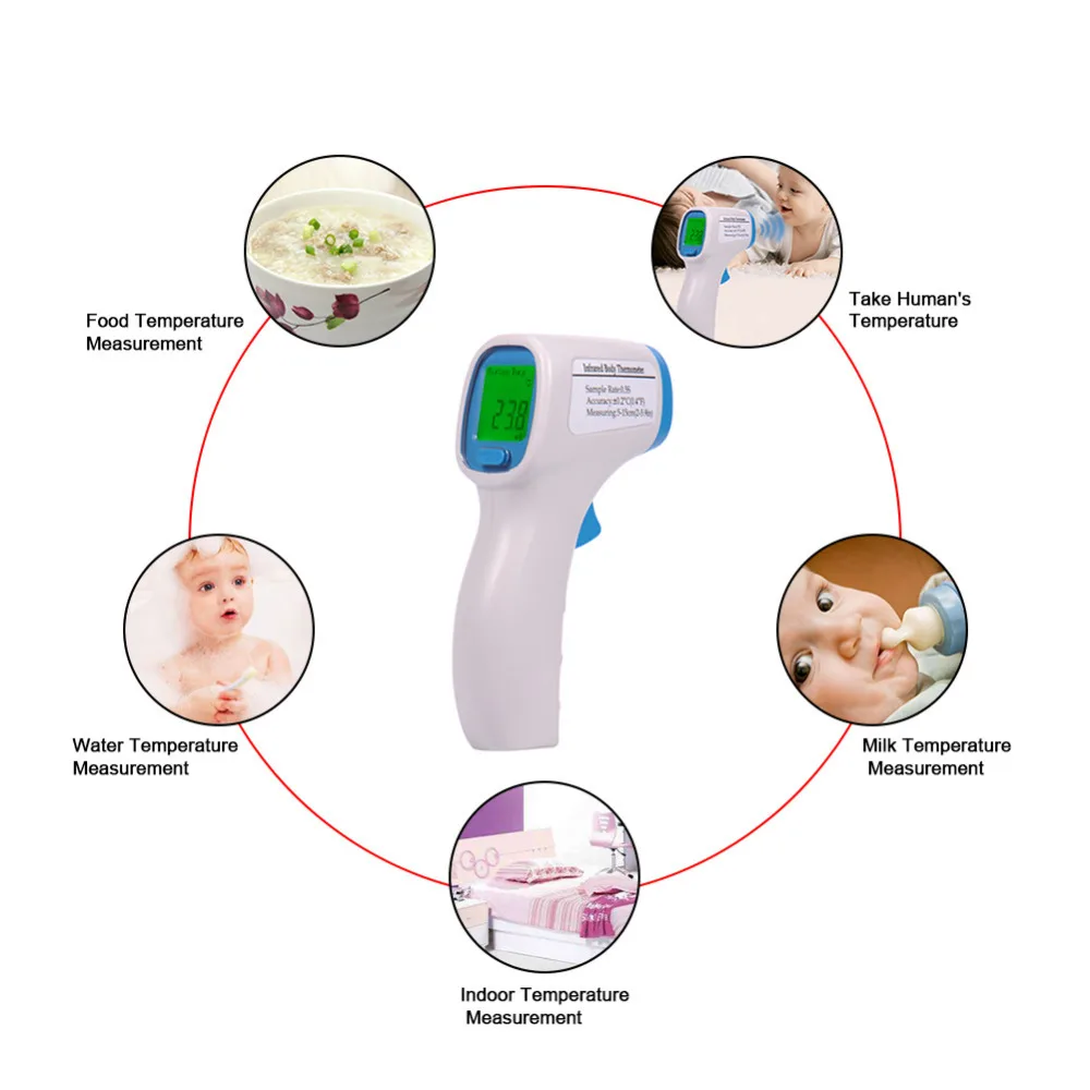 Детский термометр Быстрое измерение цифровой измерение функция памяти Бесконтактный ИК инфракрасный лоб термометр
