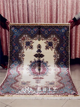 

4'x6' Hand Weave Prayer Rug Silk Carpet Persia Rugs Oriental Silk Rug Soft Carpets For Living Room