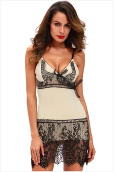 

eyelash lingerie sexy lace lingerie dress baby doll backless Dress ropa interior mujer sexy erotica for women +G-string
