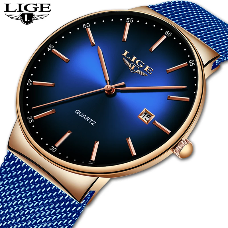 

LIGE Fashion Women Watches Ladies Top Brand Luxury Sport Quartz Dress Watch Ladies Full Steel Waterproof Watch Relogio Feminino