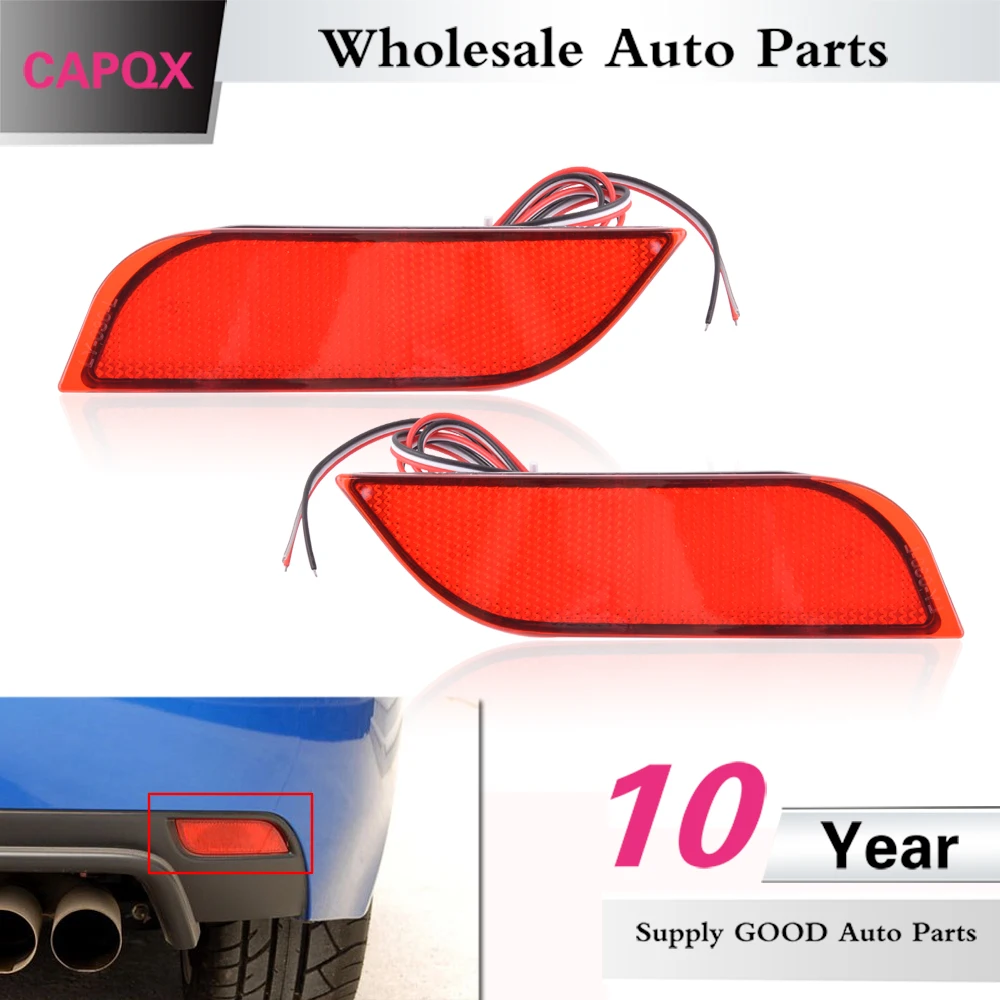 

CAPQX 1Pair For Subaru Impreza XV WRX LEVORG Crossover Rear LED Brake light Rear Bumper Reflector light rear fog lamp foglight