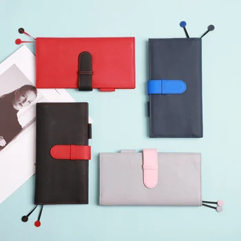 

2019 Yiwi Logo Free Customized 198x105mm A6 Slim Genuine Leather Planner Portable Hobo Notebook Week Diary Travel Notebook