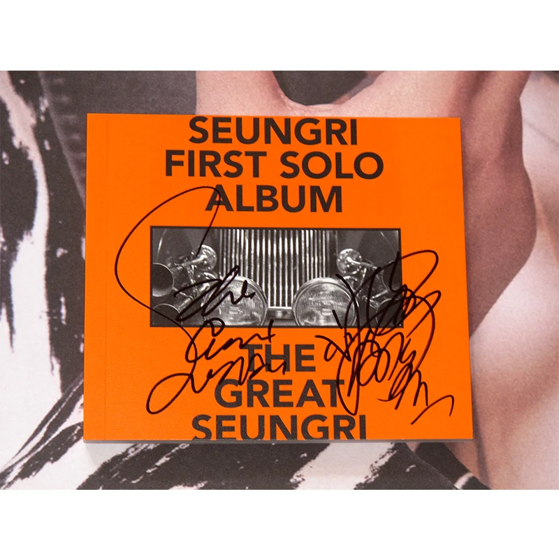 Bigbang Lee Seung hyun autographed SOLO первый альбом Great Seungri CD + фотоальбом 082018|Открытки и