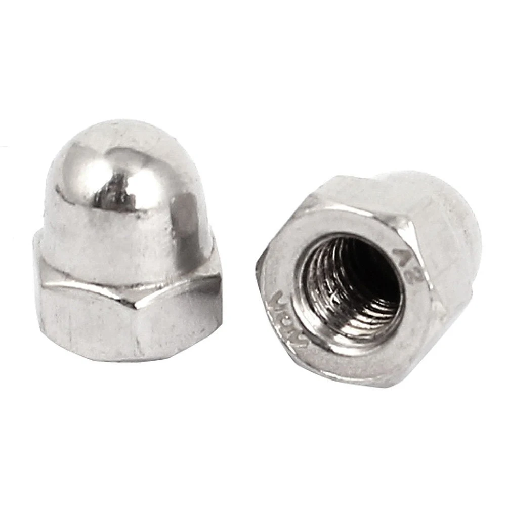 New M6 Thread Dia Dome Head 304 Stainless Steel Cap Acorn Hex Nuts