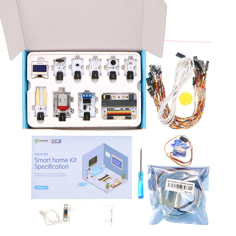 For micro:bit Smart Home Kit / microbit Board For Kids Programming Education(Temperature Sound Sensor  Servo ect) MB0017 -8