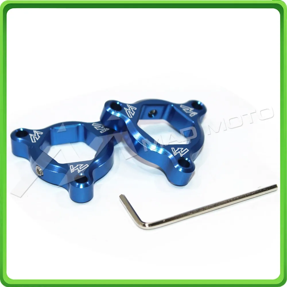 22mm Blue Fork Spring Preload Adjusters for Buell XB12 all models 2004 2005 2006 2007 2008 & XB9 all models 2003 - 2009 Style A (1)