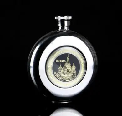 

Creastive Russia Design 5OZ Portable Stainless Steel hip flask with Box as Gift Whiskey Honest Flask Bottle Mug Wisky Jerry Can