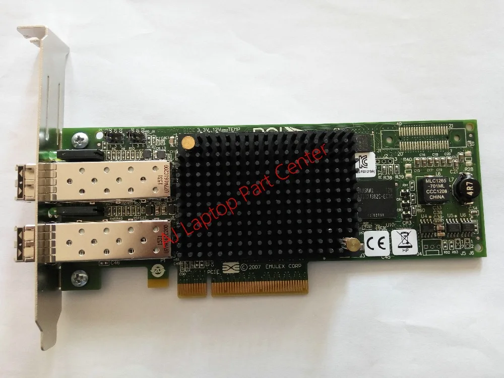 Для 82E AJ763B 8 Гб 2-портовый PCIe X8 волокна канальный сетевой адаптер Модуль P/N: AJ763-63003 SP
