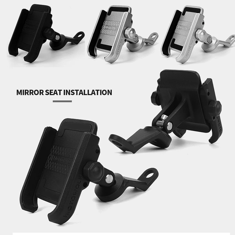 دراجة نارية مرآة الرؤية الخلفية حامل هاتف ل iPhoneX 8 7 6 s دعم الهاتف موتو حامل ل GPS حامل ل BMW هوندا ياماها KTM