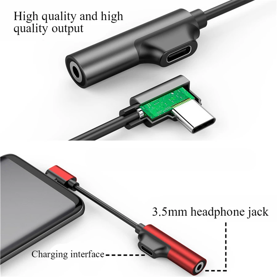 3,5 мм+ type-C аудио адаптер расширения музыка зарядки конвертер кабель для samsung S9 huawei P20 Xiaomi разделитель наушников