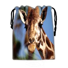 Лучший Хороший пользовательский Жираф#1 drawstring Сумки для мобильного телефона планшета ПК упаковка подарок Bags18X22cm SQ00729-@ H0611