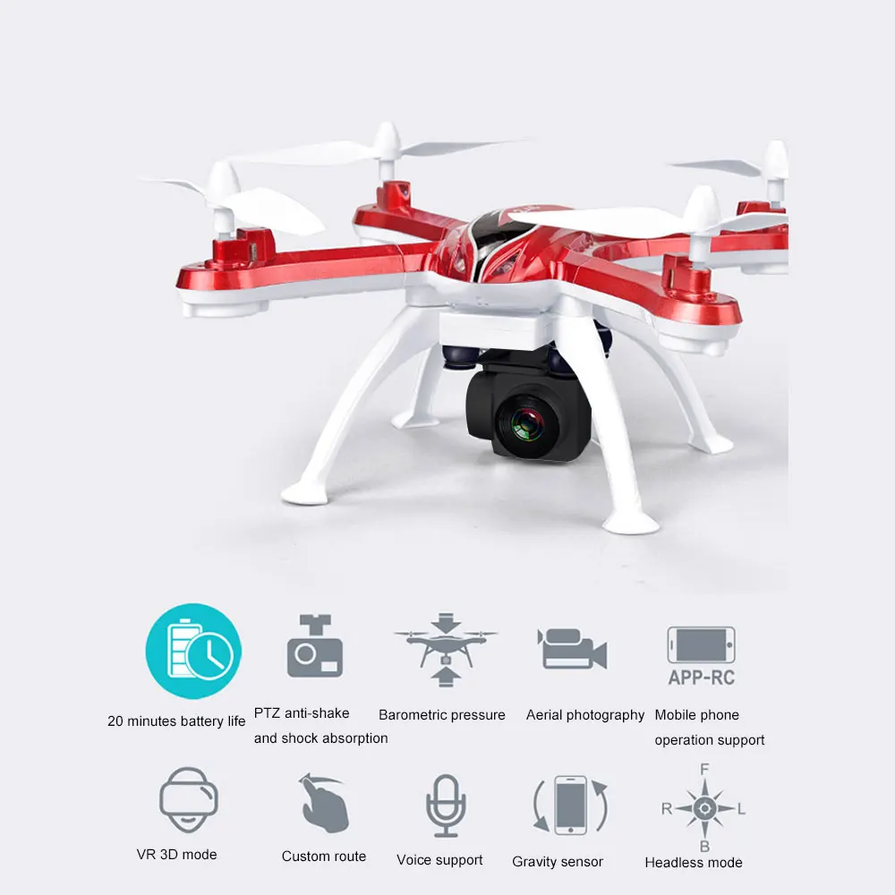 

2.4G 4CH 6-Axis Quadcopter 2.4G 4CH 6-Axis Drone 2.4G 4CH 6-Axis Aircraft WIFI FPV Gift Stable Gimbal Quadcopter Hover