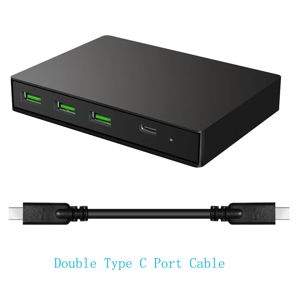 Устройство для быстрой зарядки PD3.0 Type C и QC3.0 3 порта USB 0 адаптер питания Macbook iPhone